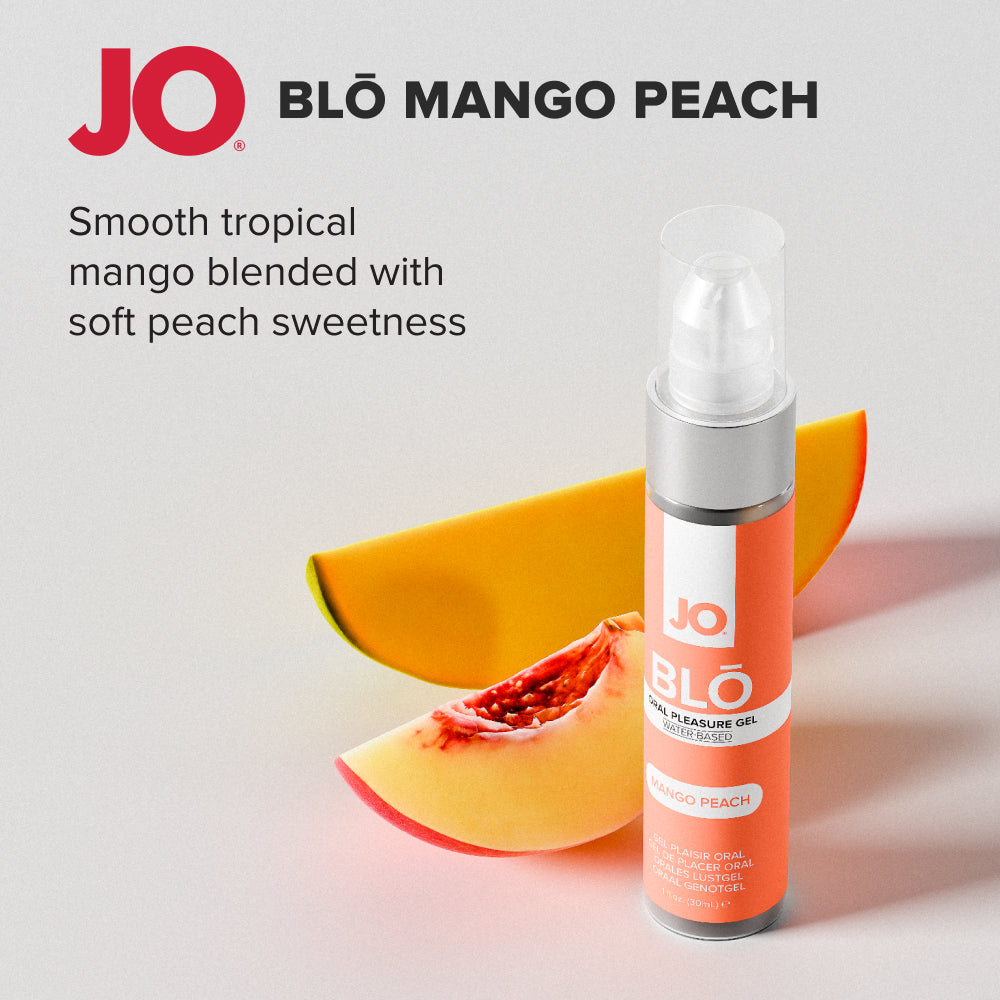 JO Mango Peach Flavored Oral Pleasure Gel – 30 ml – Enhance Intimate Moments