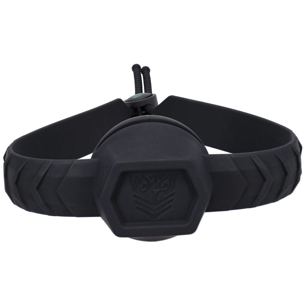 Fort Troff - Max Comfort Silicone Gag - Black Mouth Restraint (Adjustable Fit, Ergonomic Design)