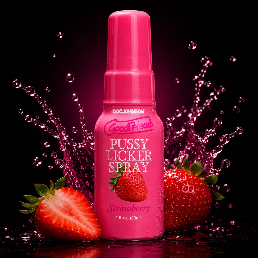 GoodHead Strawberry Flavored Pussy Licker Spray – 29 ml Bottle (Body-Safe, Intimate Wellness)