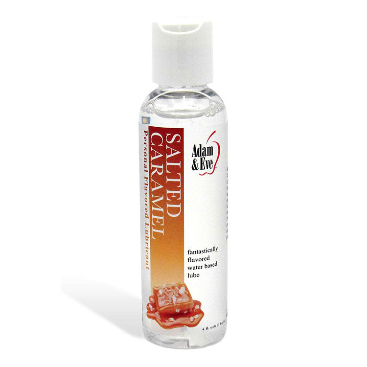 Adam & Eve Salted Caramel Flavored Water-Based Lubricant – 118 ml Bottle for Enhanced Sensual Experience