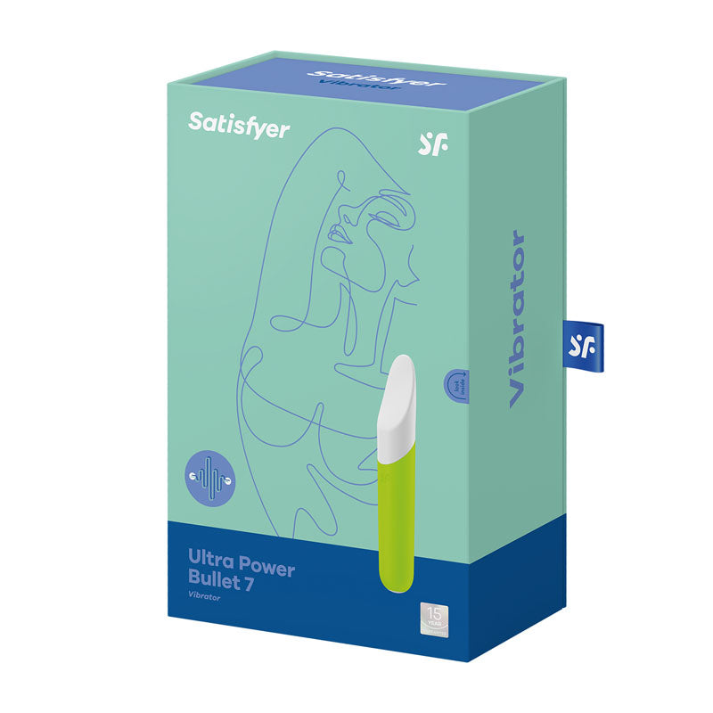 Satisfyer Bullet – USB Rechargeable – Body-Safe Silicone – Green