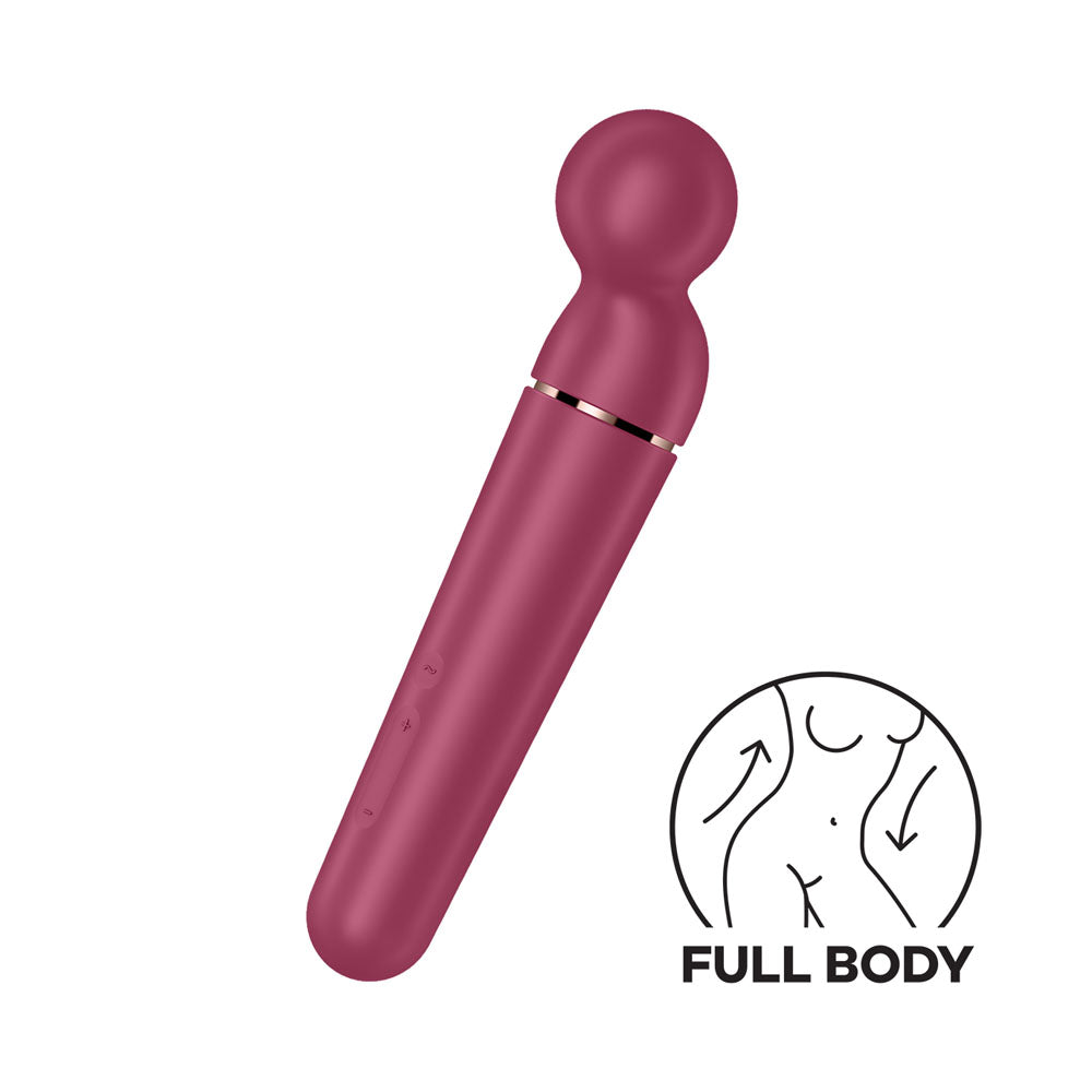 Satisfyer Planet Wand-er - Berry/Rose Gold USB Rechargeable Massager