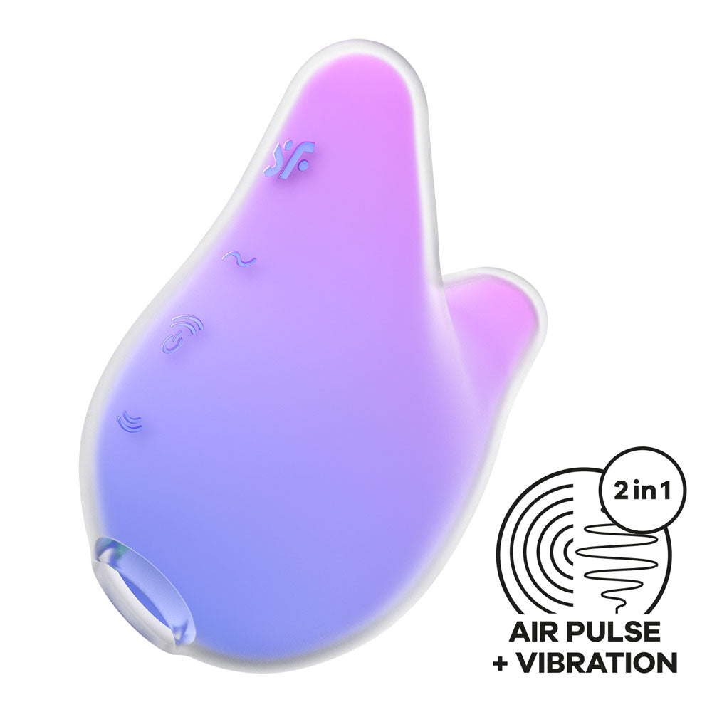 Satisfyer Air Pulsation Premium – USB Rechargeable – Body-Safe Silicone – Violet/Pink
