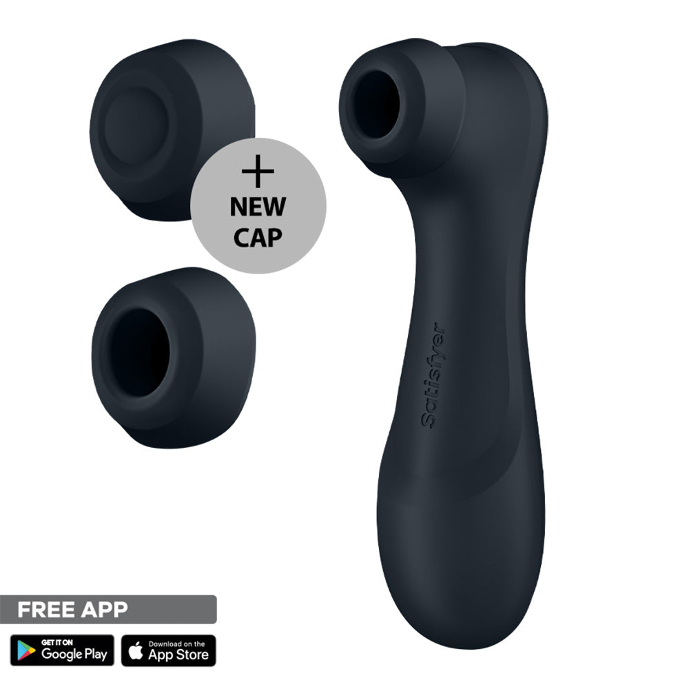 Satisfyer Clitoral Stimulator – App-Controlled, USB-C Rechargeable – Dark Grey