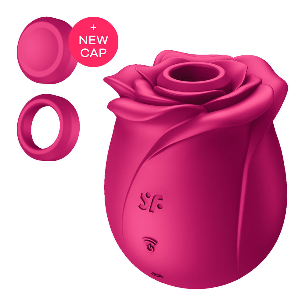 Satisfyer Pro 2 Classic Blossom - Red USB Rechargeable Air Pulse Stimulator for Enhanced Pleasure