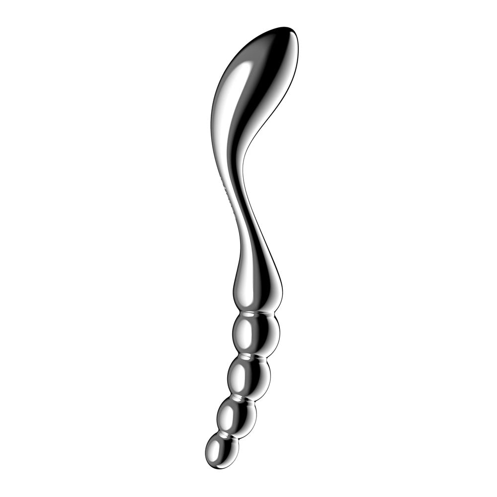 Satisfyer Star Force 1 - Body-Safe Chrome Steel Dildo (21 cm, Adult Wellness, Gender-Neutral)