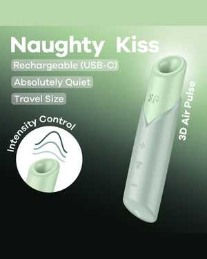 Satisfyer Naughty Kiss Adjustable Air Pulse Clitoral Vibrator