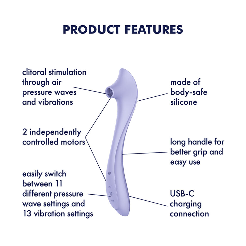 Satisfyer Air Pulsation Stimulator – USB-C Rechargeable – Purple