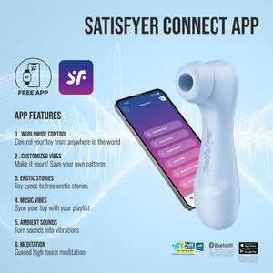 Satisfyer Pro 2 Generation 4 air pulse clitoral stimulator in Serene Blue – image 5