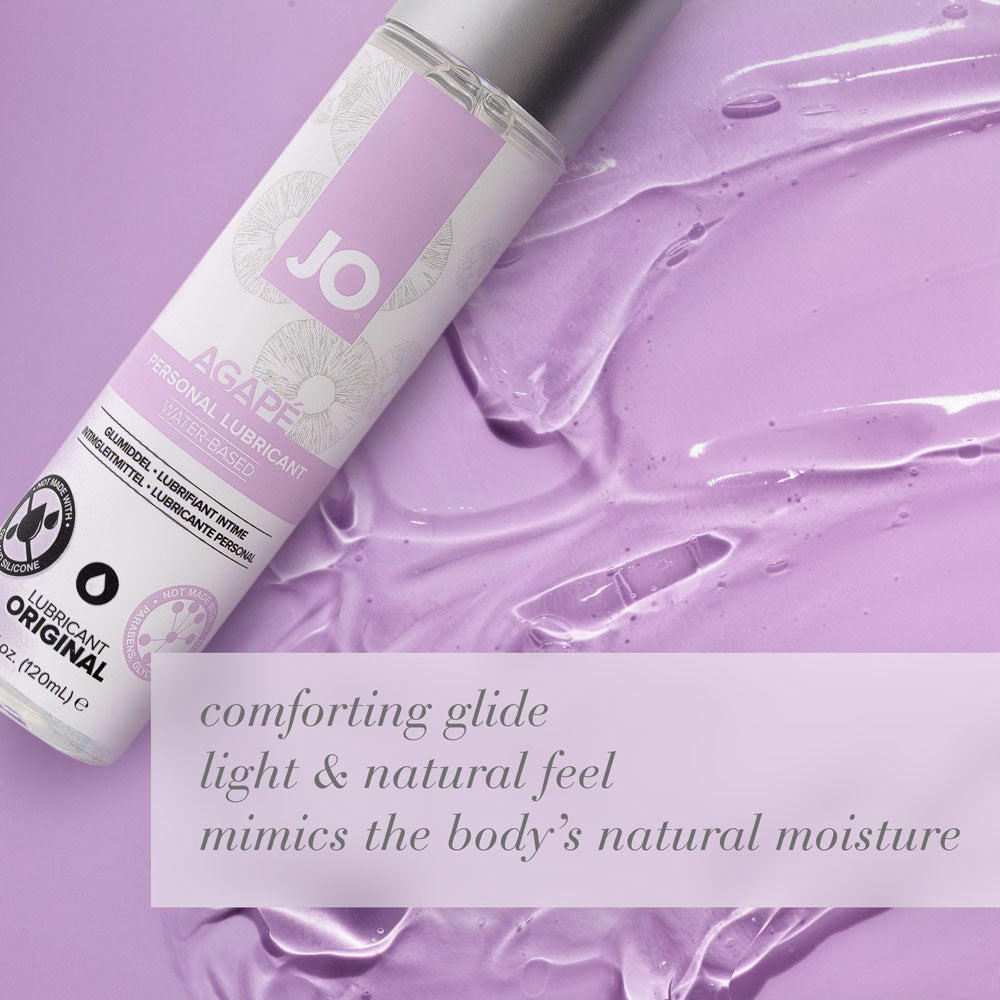 JO Agape Original Water-Based Lubricant – 60 mL – Gentle Formula for Sensitive Skin, Perfect for All Bodies