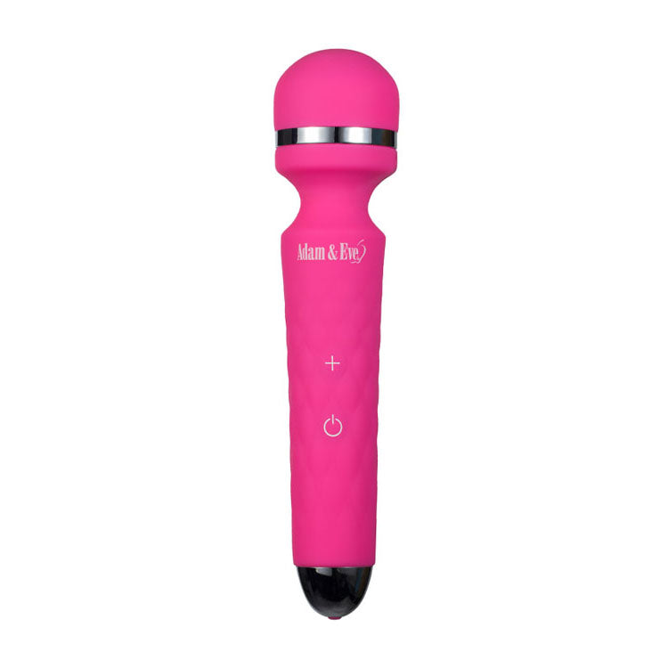 Adam & Eve Pink Peak Wand Massager - 19.1 cm USB Rechargeable