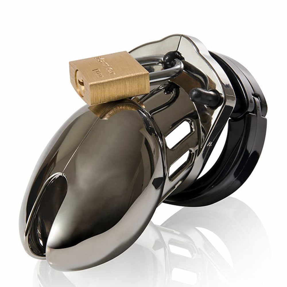 CB-6000S Chrome Chastity Cage Kit - 2.5 Inch Cock Cage