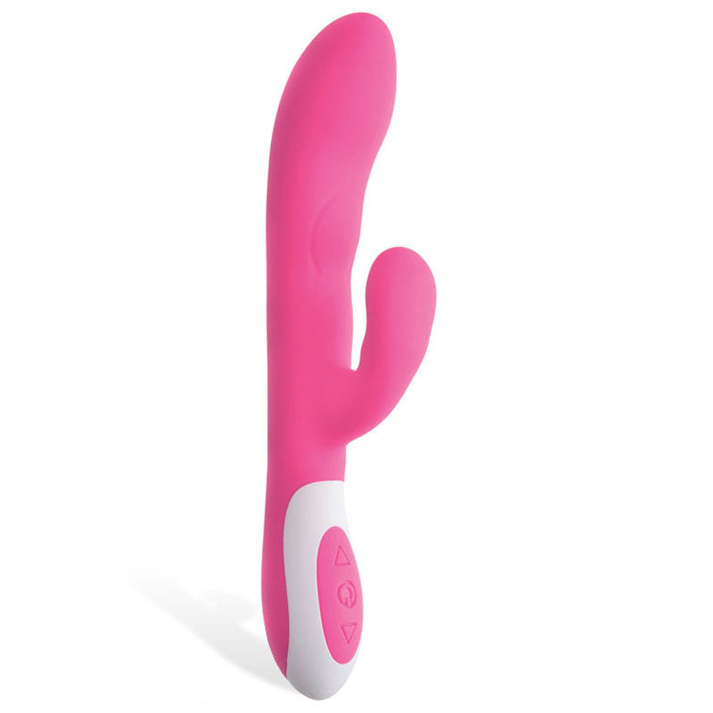 Adam & Eve Warming Rabbit Vibrator - Pink, 8.5'' USB Rechargeable