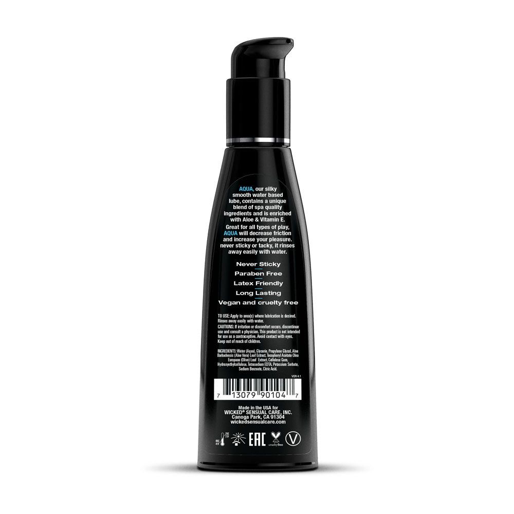 Wicked Aqua Water Based Lubricant – 120 ml – Clear