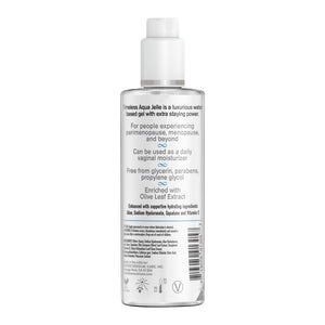 Bottle of a medical product with label on a white background