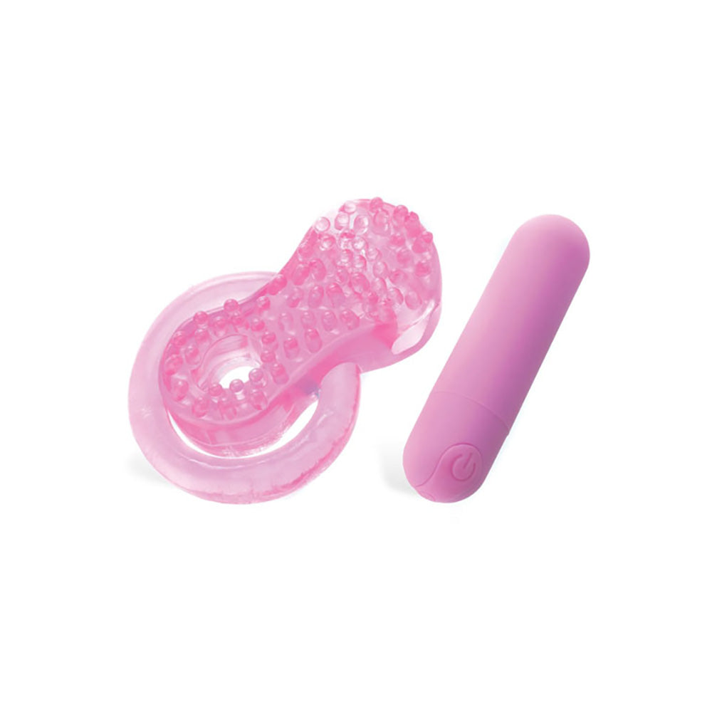 Adam & Eve Cock Ring – Rechargeable, Body-Safe Silicone – Pink