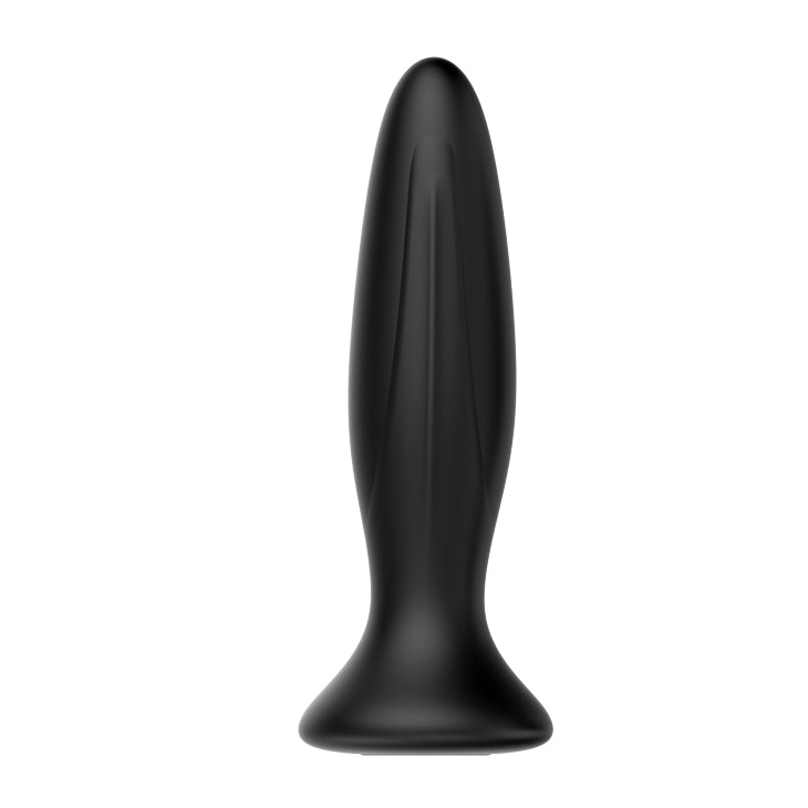 MR PLAY Body-Safe Vibrating Anal Plug – Black (USB Rechargeable, 12.8 cm)