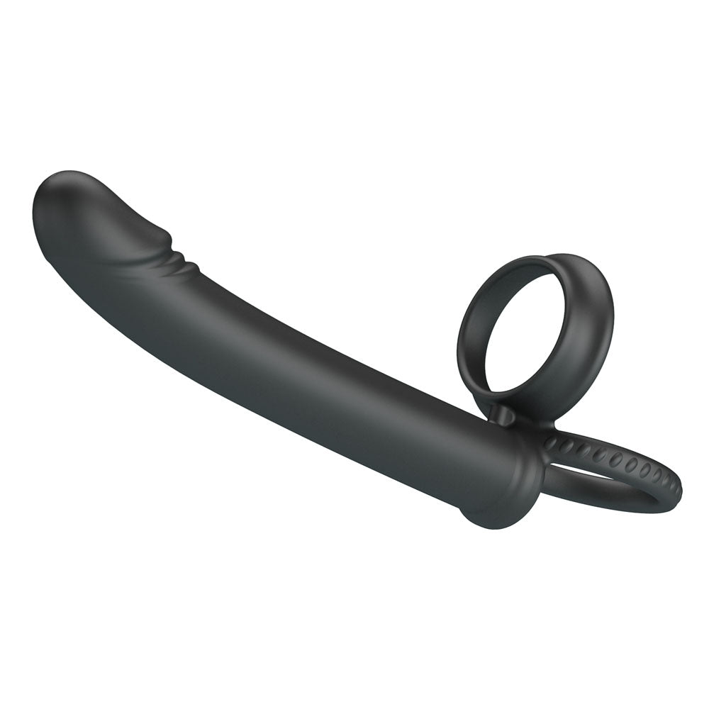 Party Up MARTIN Double Penetrator - Black Cock & Ball Rings for Enhanced Pleasure & Intimacy