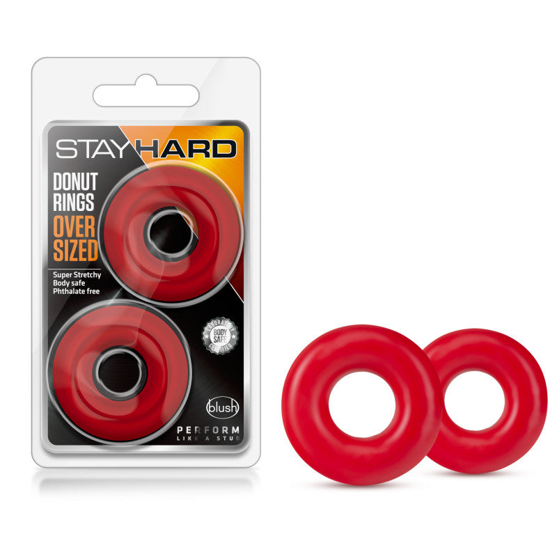 Blush Stay Hard Oversized Donut Cock Rings 2-Pack