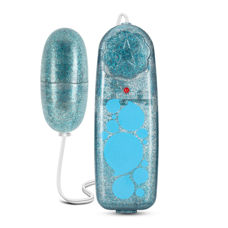 B Yours Glitter Power Bullet Vibrator - Blue - 5.5 cm Body-Safe Glitter Bullet for Enhanced Pleasure