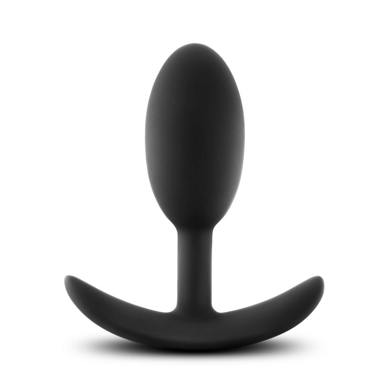 Platinum Anal Vibra Slim Plug - Black 10.1 cm Body-Safe Butt Plug with Internal Ball for Enhanced Pleasure