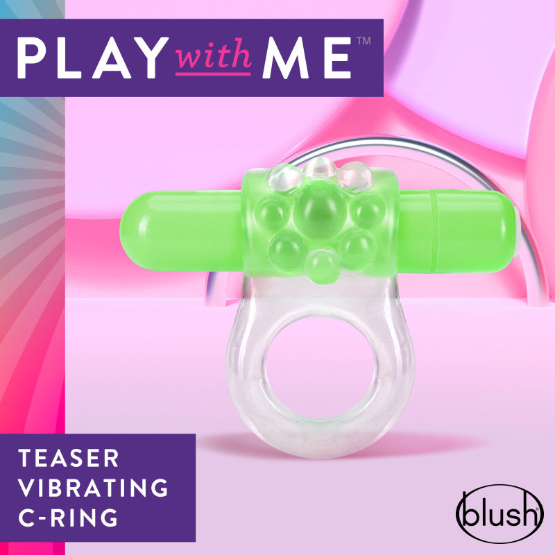 Play With Me Body-Safe Vibrating C-Ring Teaser – G-Spot Stimulation (USB Rechargeable, Gender-Neutral)