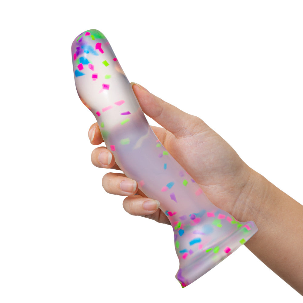 Neo Elite Glow Hanky Panky – Glow in the Dark Clear Dong (19 cm, Body-Safe, USB Rechargeable)