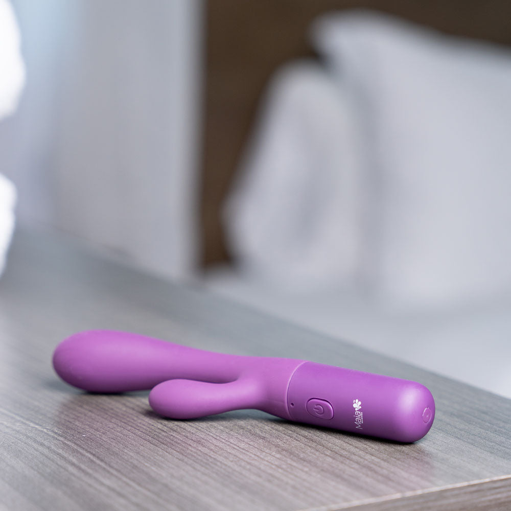 Maia RAYLA - Purple USB Rechargeable Rabbit Vibrator (17.8 cm, Body-Safe Silicone)