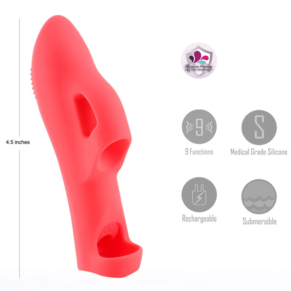 Maia Stimulator – USB Rechargeable – Body-Safe Silicone – Red