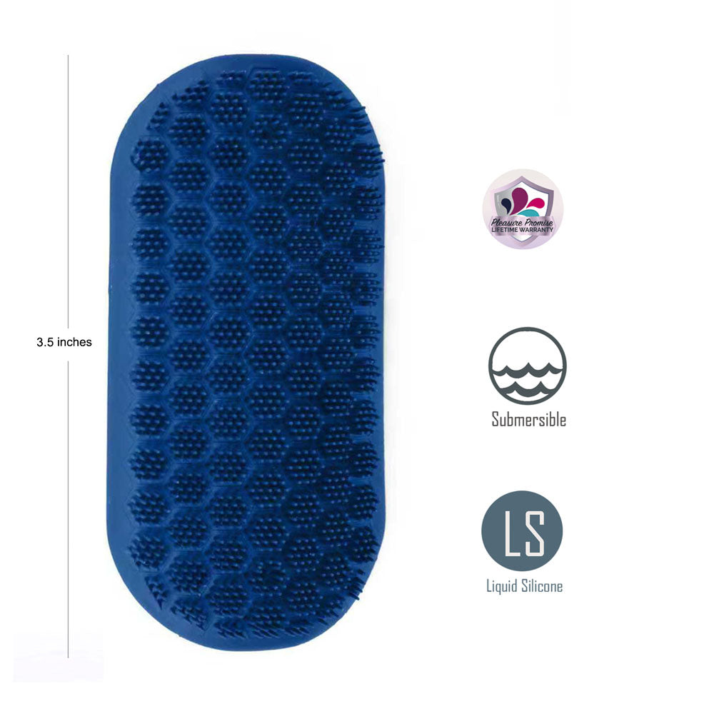 Maia MADDOX - Body-Safe Textured Stroker Sleeve for Enhanced Pleasure - Blue