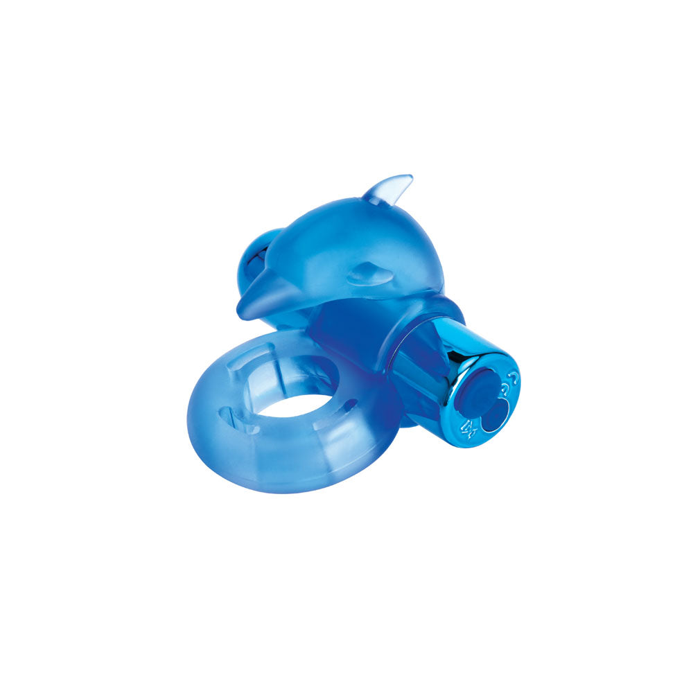 Bodywand Rechargeable Vibrating Cock Ring - Dancing Dolphin Design, USB Rechargeable, Body-Safe Material