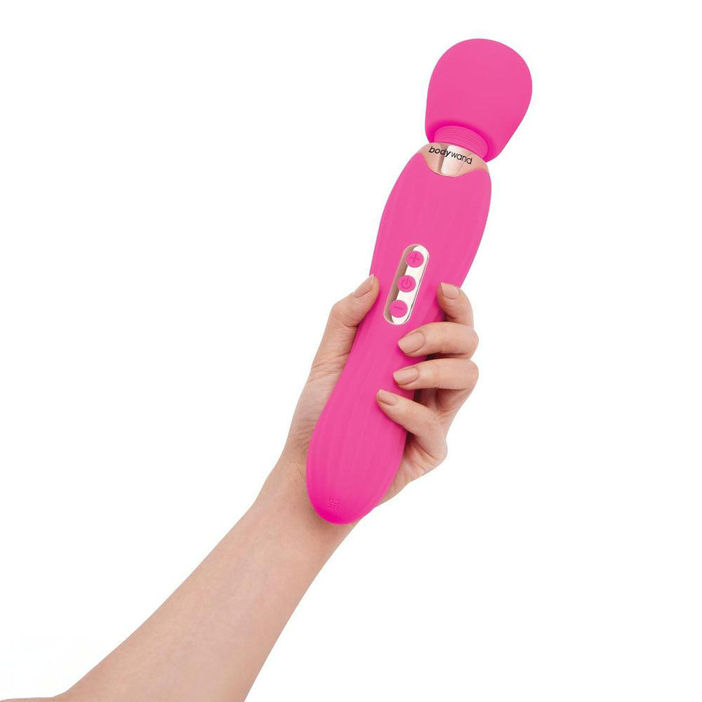 Bodywand RUMBLE WAND 12-Inch Massage Wand – Vibrant Hot Pink (USB Rechargeable, 30 cm)