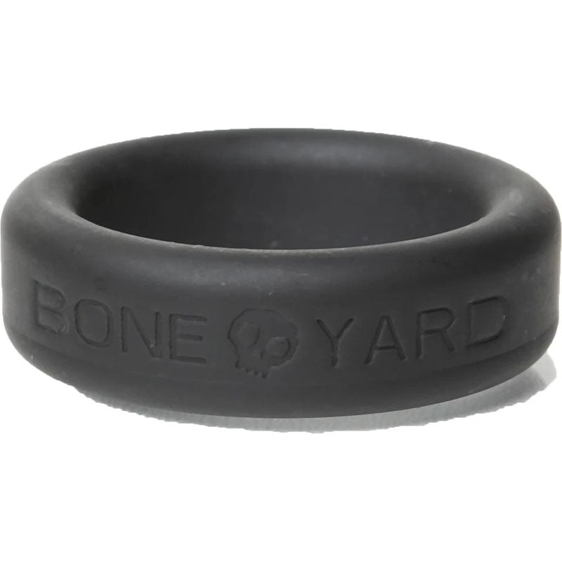 Boneyard Body-Safe Silicone Cock Ring - 30mm Black (Comfort Fit for Enhanced Performance)