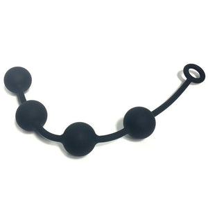 Boneyard Ass Ballz medium black silicone anal beads – image 5