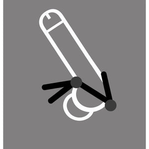 Boneyard Cock Leash Double Adjustable Silicone Ring – image 7