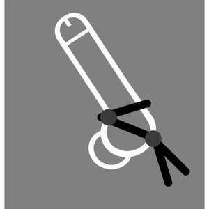 Boneyard Cock Leash Double Adjustable Silicone Ring – image 8