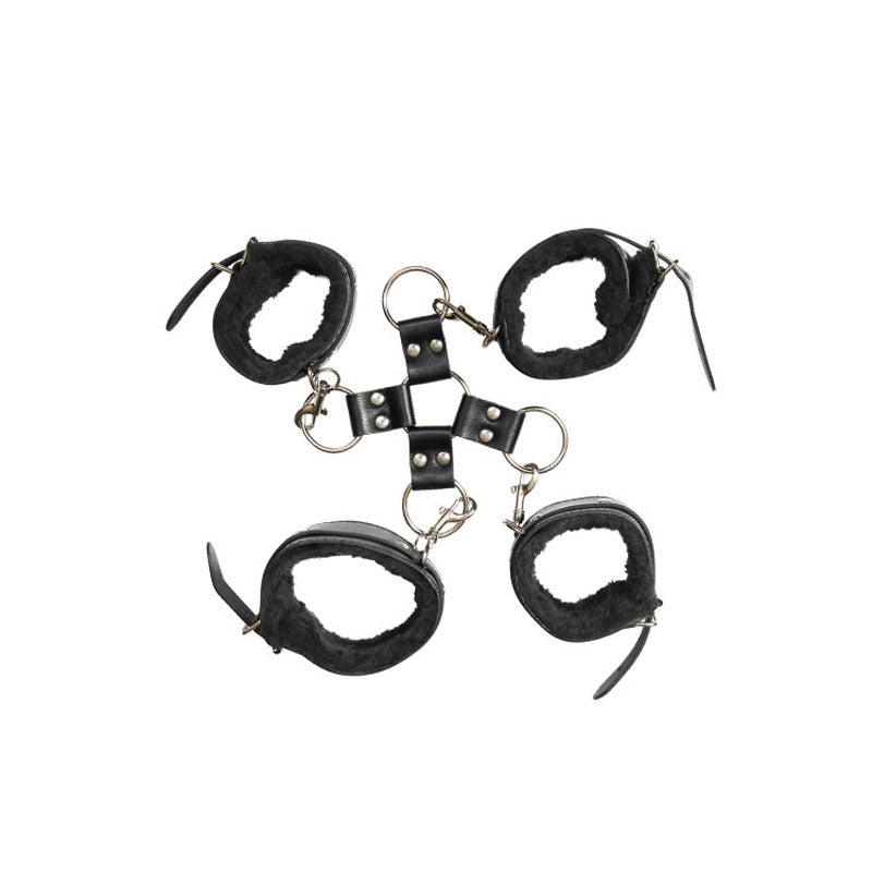 Adam & Eve Bondage Toy – Soft Restraints – Black