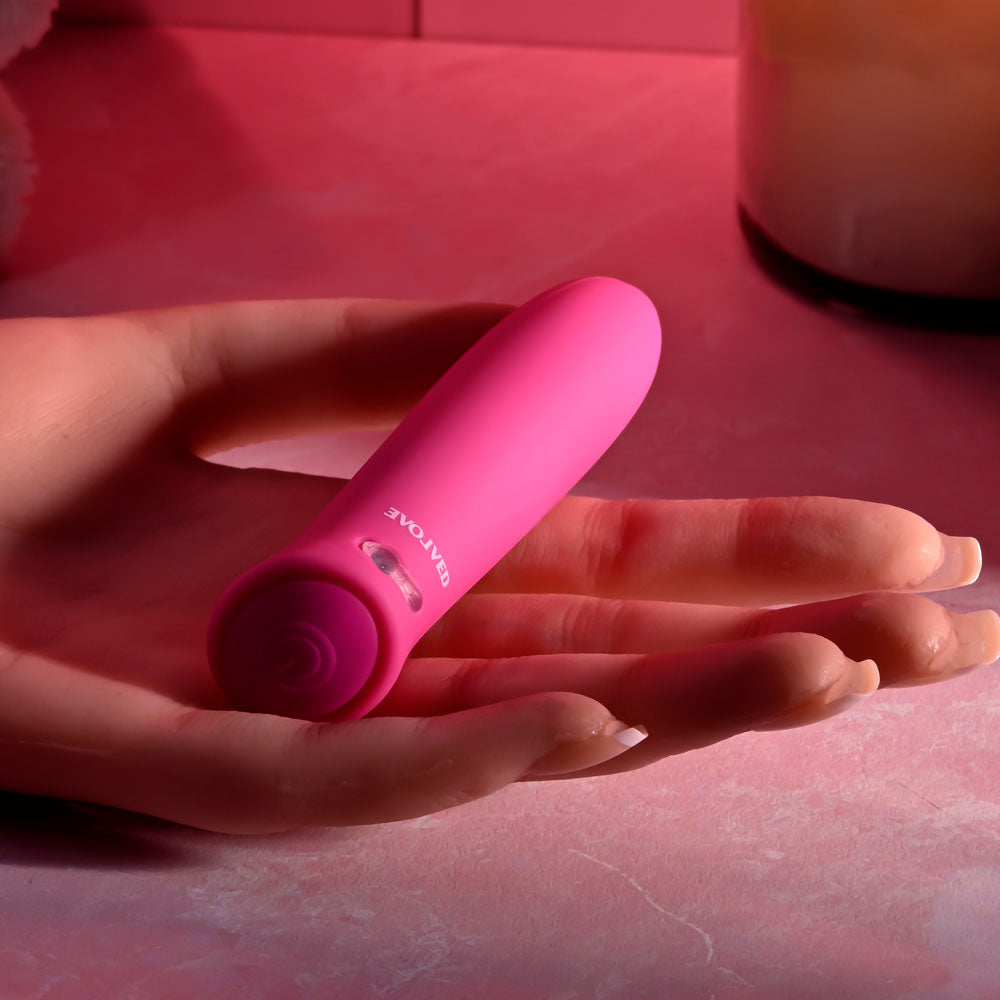 Evolved Pretty In Pink - USB Rechargeable 8.6 cm (3.4'') Body-Safe Silicone Bullet Vibrator