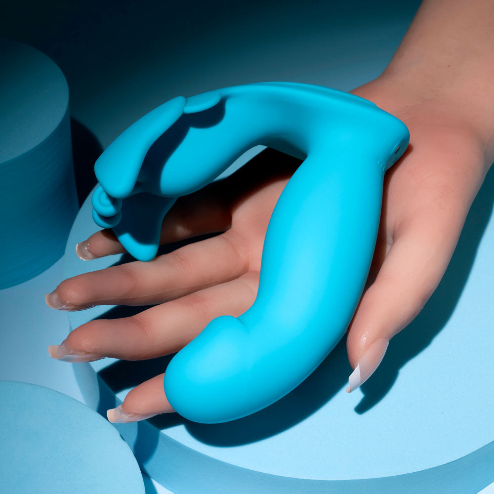 Evolved SPREAD YOUR WINGS - Blue USB Rechargeable Butterfly Vibrator for Pleasure and Wellness