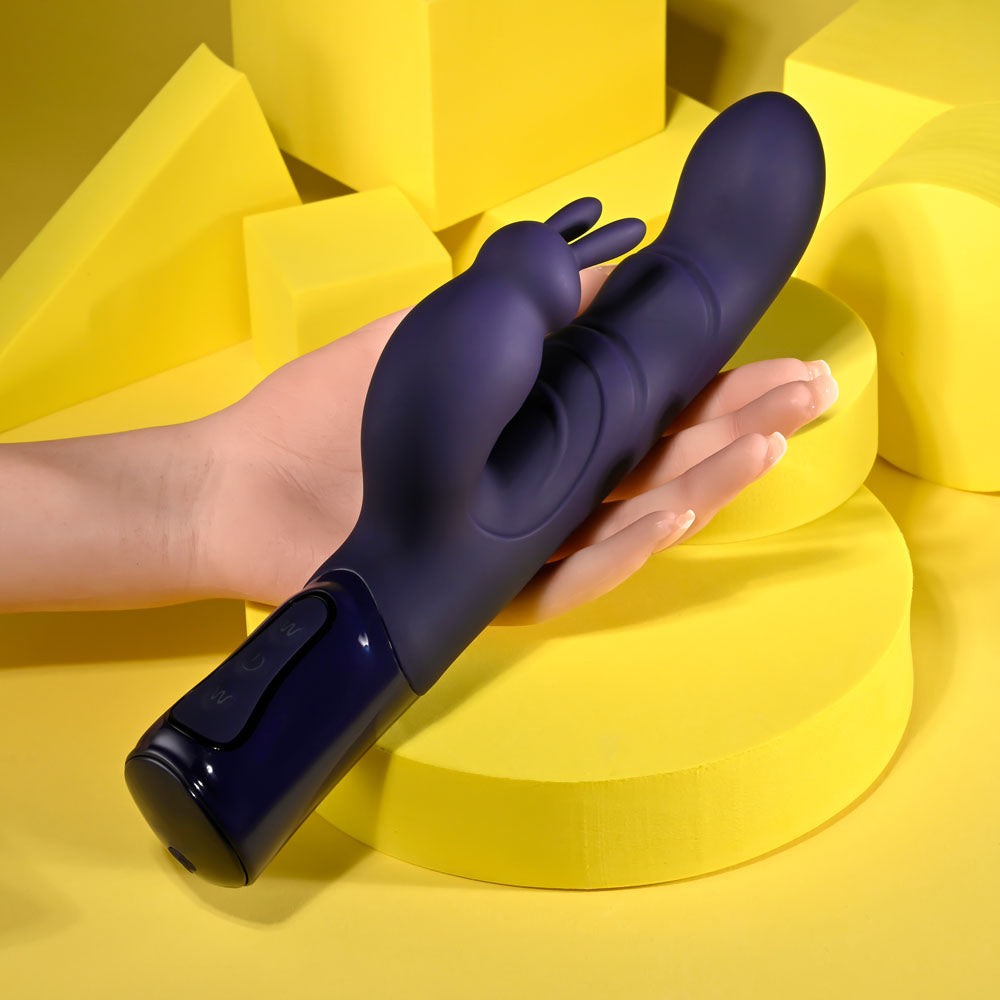 Evolved BIG DEAL - Purple 25.7 cm USB Rechargeable Rabbit Vibrator for Enhanced Pleasure