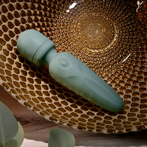 Evolved Rumble Wand olive green mini massager – image 2