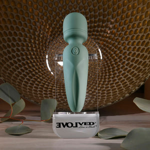 Evolved Rumble Wand olive green mini massager – image 6