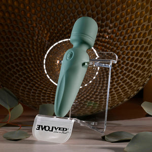 Evolved Rumble Wand olive green mini massager – image 7