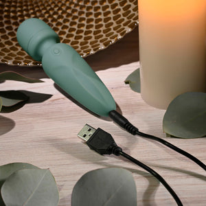 Evolved Rumble Wand olive green mini massager – image 9