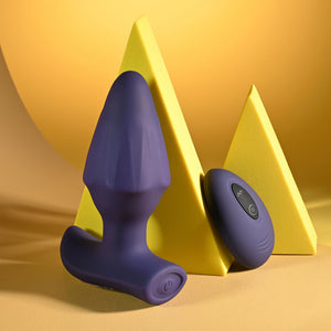 Evolved Starburst purple expanding vibrating butt plug with remote – image 3