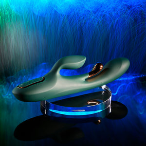 Evolved Golden Goddess green rabbit vibrator – image 6