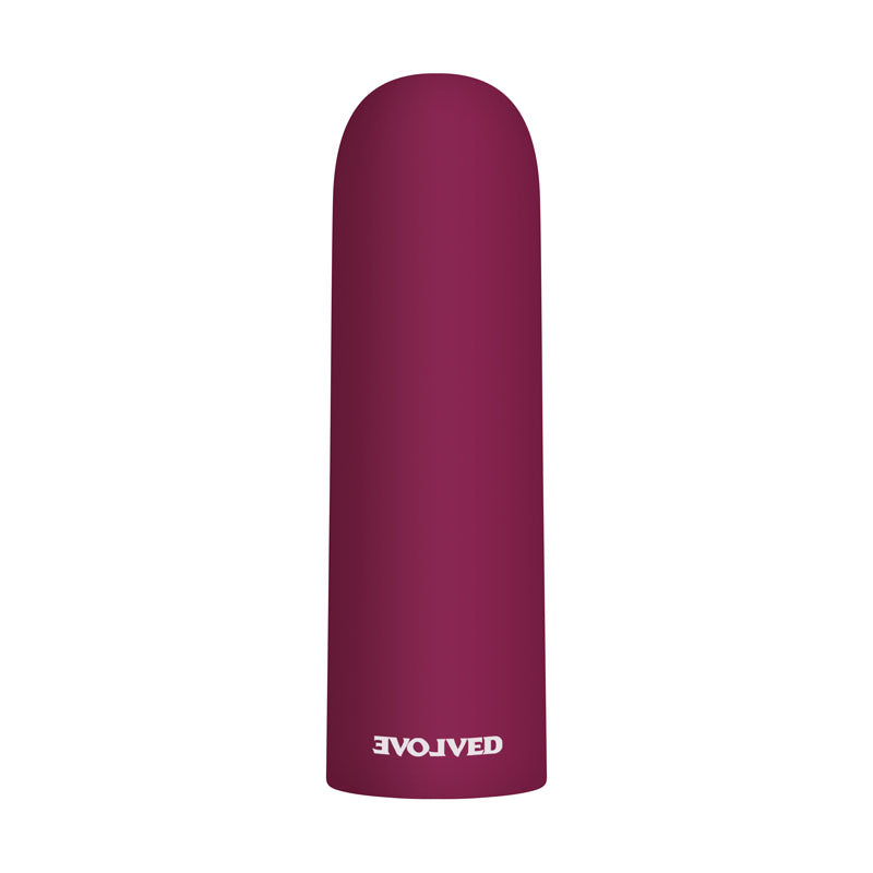 Evolved Mighty Thick - Burgundy Red USB Rechargeable Bullet Vibrator (9 cm, Body-Safe Silicone)