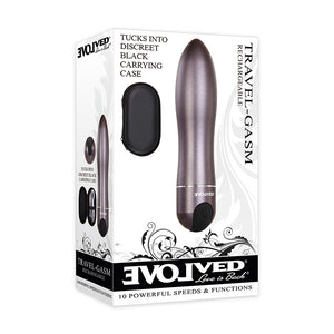 Evolved Travel-Gasm gunmetal bullet with case – image 3
