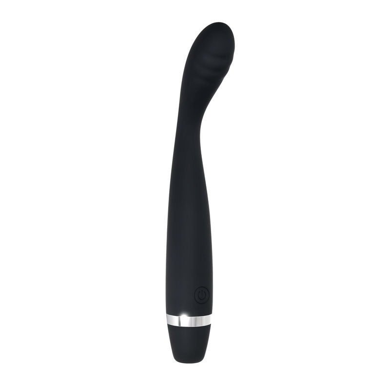 Evolved Slim G-Spot Vibrator – Black (USB Rechargeable, 17.8 cm)