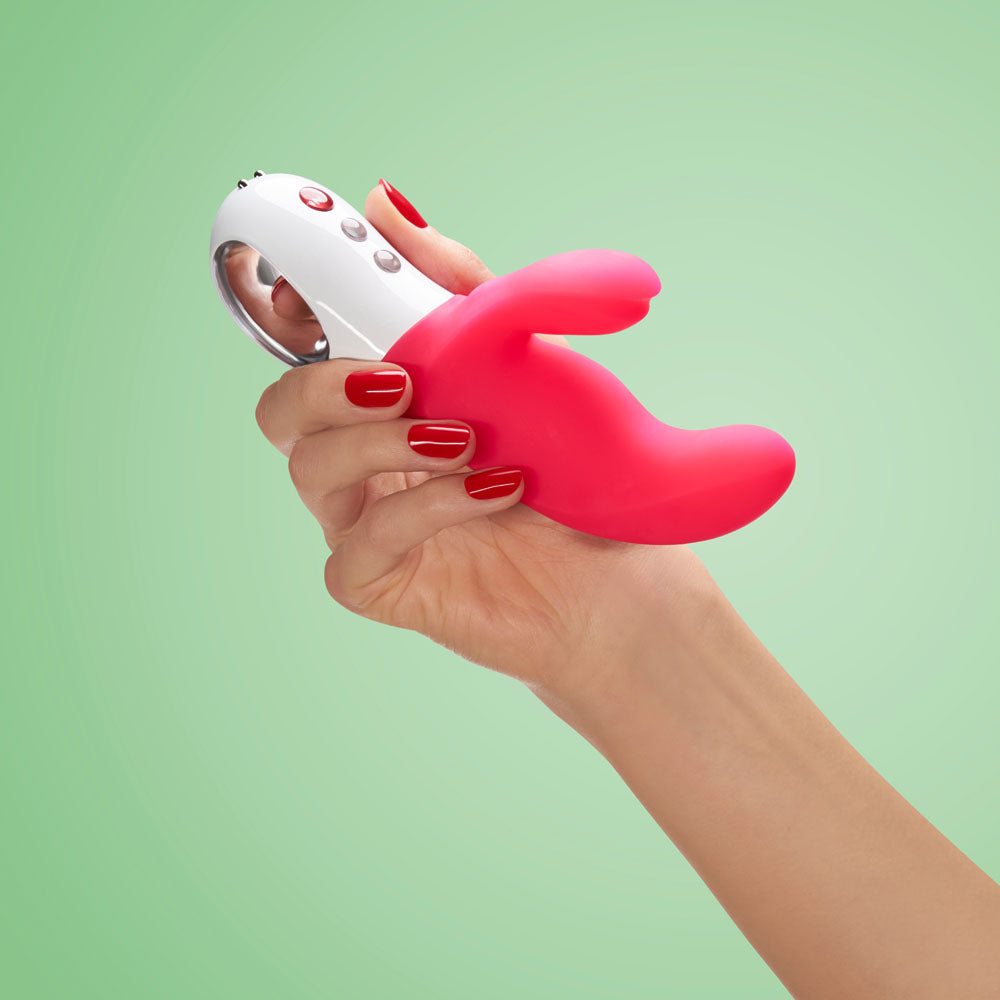Fun Factory MISS BI Rabbit Vibrator - Pink 17 cm (USB Rechargeable, Body-Safe Silicone)